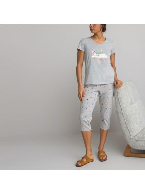 Pantalones de algodón con estampado La Redoute Collections