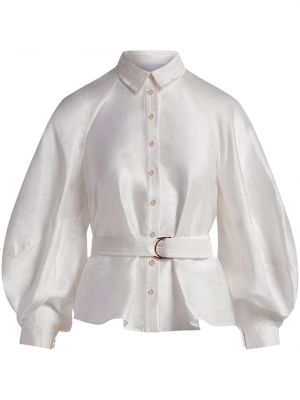 Camicia di lino Acler bianco