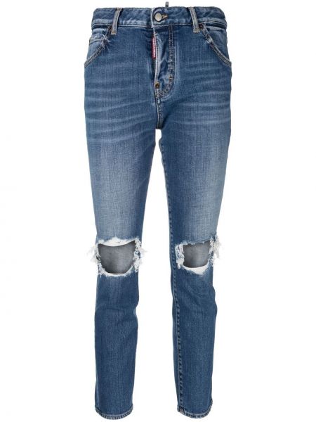 Slim fit skinny jeans Dsquared2 blau