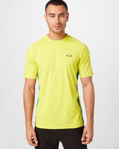 T-shirt sportive in maglia Oakley giallo