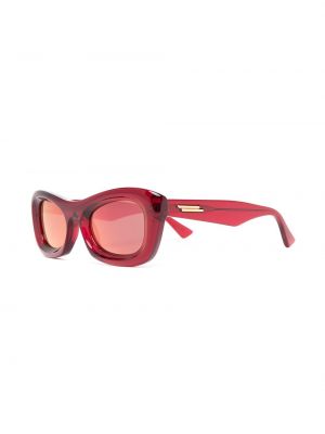 Gafas de sol transparentes Bottega Veneta Eyewear rojo