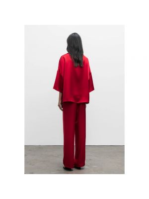 Blusa de raso Ahlvar Gallery rojo