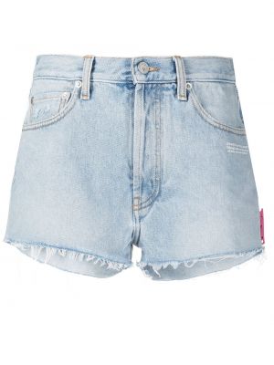 Shorts di jeans con frange Off-white