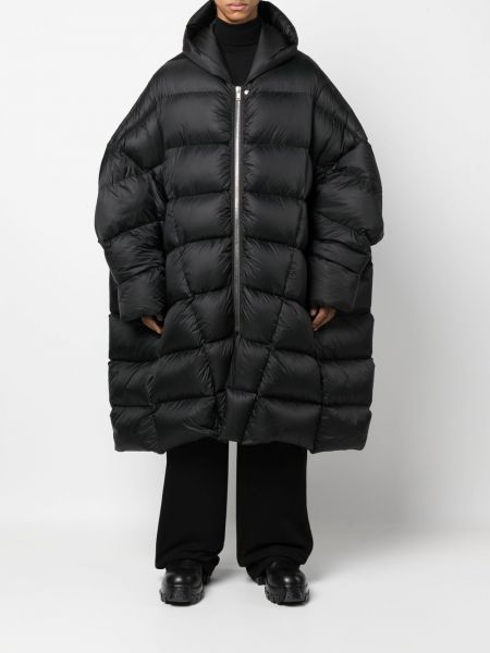 Oversized kabát Rick Owens černý