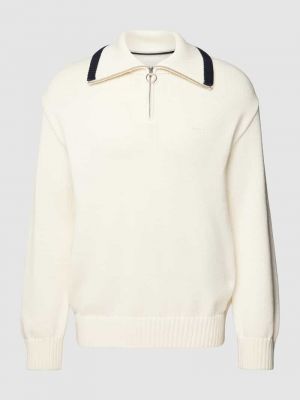 Dzianinowy sweter Gant biały