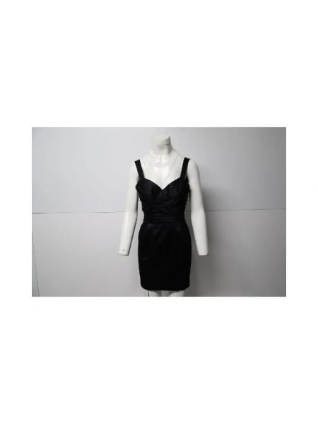 Jedwabna sukienka Dolce & Gabbana Pre-owned czarna