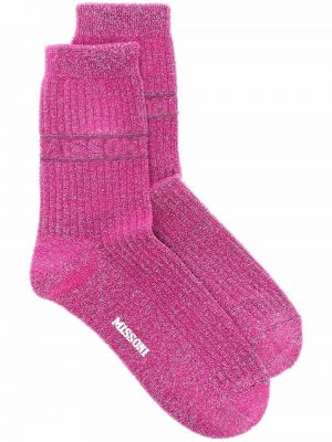Ponožky M Missoni - Růžová