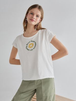 Camiseta con estampado Green Coast