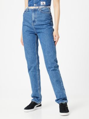 Blugi slim fit Calvin Klein Jeans albastru