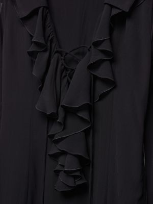Dlouhé šaty Mango čierna