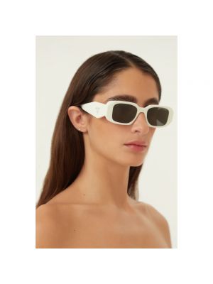 Okulary przeciwsłoneczne Prada białe
