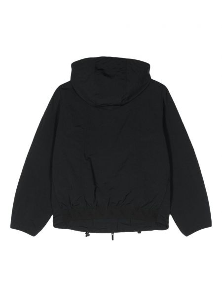 Žakárová bunda s kapucí Armani Exchange černá