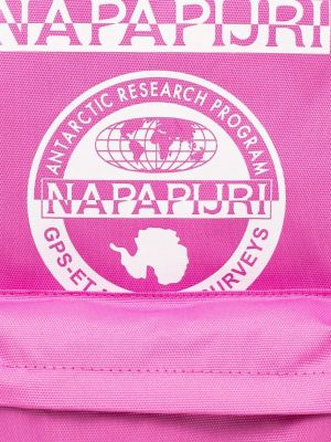 Batoh s potiskem Napapijri růžový