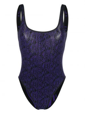 Costum de baie cu imagine reversibil Versace