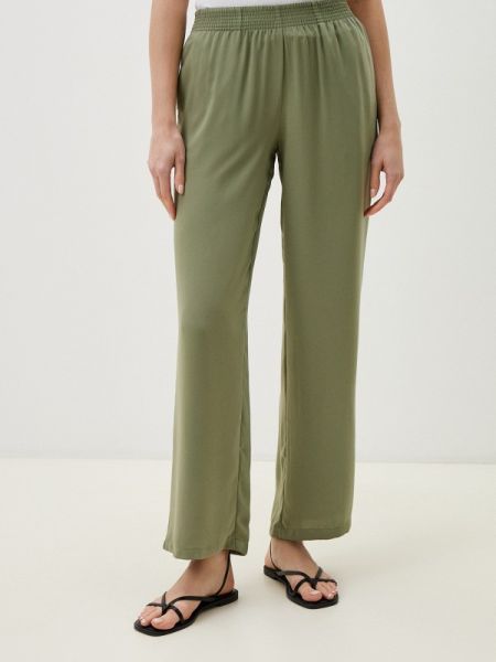Прямые брюки Gloria Jeans зеленые
