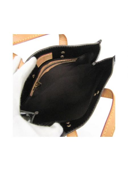 Bolsa de cuero retro Louis Vuitton Vintage negro