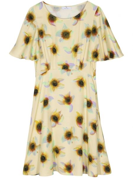 Φόρεμα με σχέδιο Ps Paul Smith κίτρινο