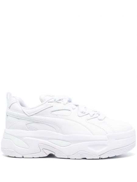 Baskets en cuir Puma blanc