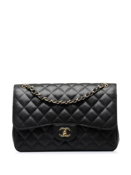 Klasiska ķēdes somas Chanel Pre-owned melns