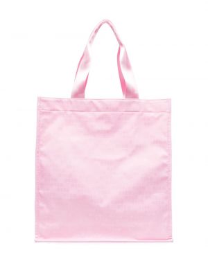 Shopper kabelka s potiskem Msgm růžová