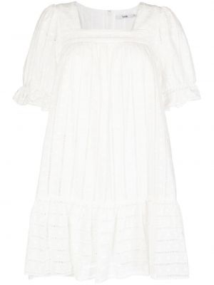 Платье мини с вышивкой B+ab, белое