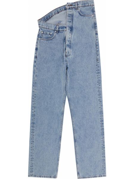 Асимметричные джинсы Y Project синие