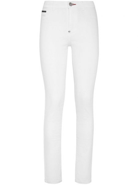 Jeans skinny à imprimé Philipp Plein blanc