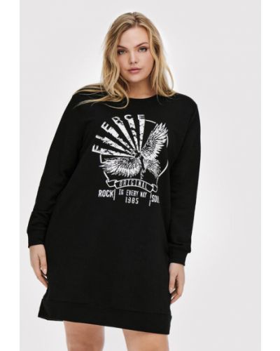 ONLY Carmakoma Kötött ruha Milly 15246935 Fekete Regular Fit