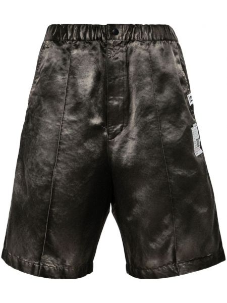 Satenske bermuda kratke hlače Maison Mihara Yasuhiro crna