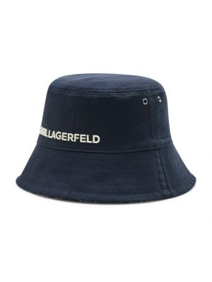 Kepurė su snapeliu Karl Lagerfeld mėlyna