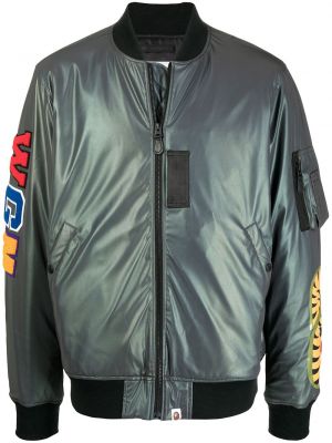 Giacca bomber con stampa A Bathing Ape® grigio