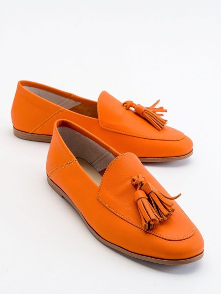 Dabīgās ādas kurpes Luvishoes oranžs