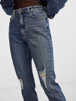 Straight leg jeans Pieces blu