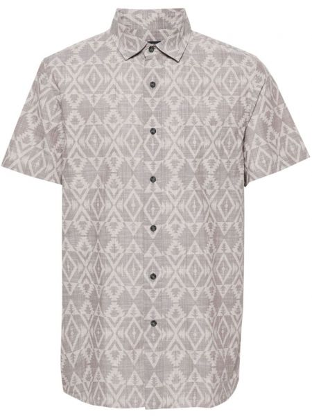 Βαμβακερό πουκάμισο με σχέδιο Pendleton γκρι