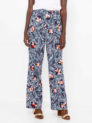Pantaloni cu model floral Camaieu