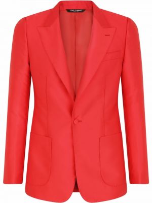 Satin blazer Dolce & Gabbana rot