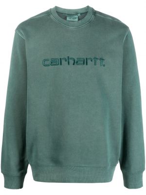 Sweatshirt mit stickerei aus baumwoll Carhartt Wip grün
