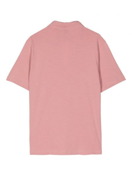 Dryžuotas polo marškinėliai su zebro raštu Ps Paul Smith rožinė