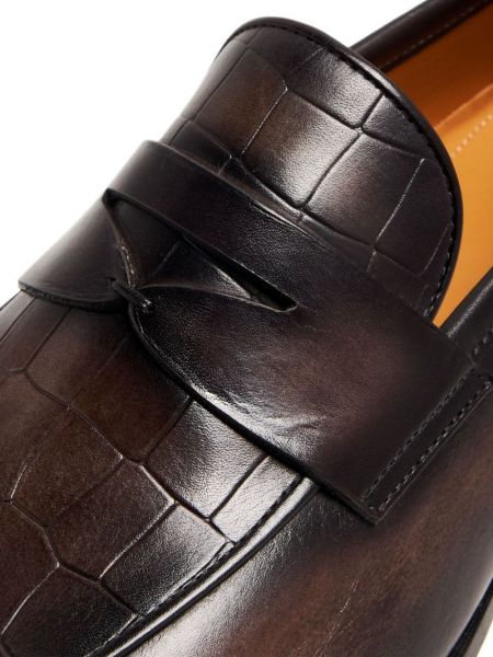 Loafers en cuir Magnanni marron