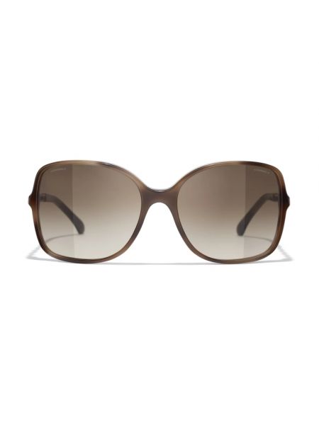 Gafas de sol con efecto degradado de cristal Chanel marrón