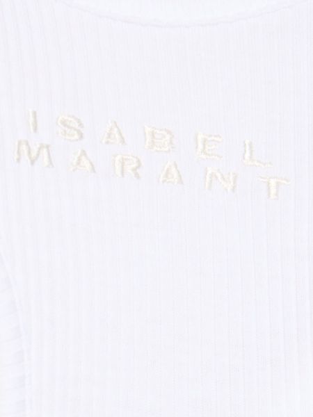Kokvilnas topi Isabel Marant balts