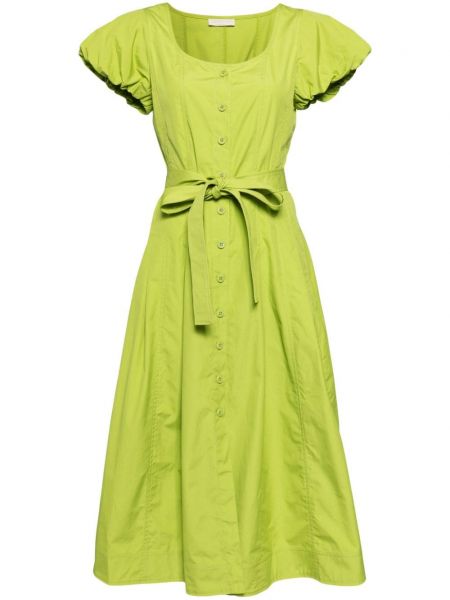 Pamučna midi haljina Ulla Johnson zelena
