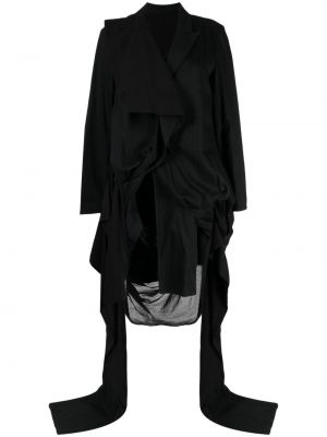 Asimetriškas švarkas Yohji Yamamoto juoda
