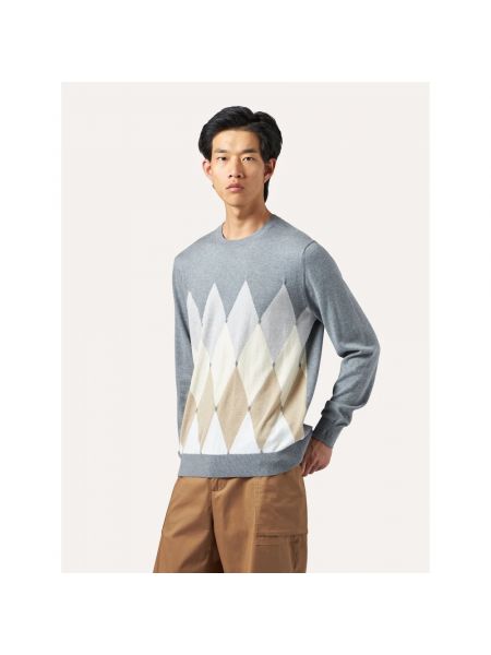 Suéter de cachemir de algodón con estampado de cachemira Ballantyne