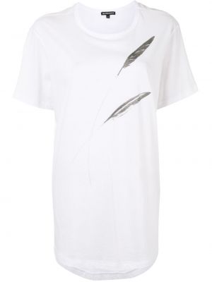 Camiseta con estampado Ann Demeulemeester blanco