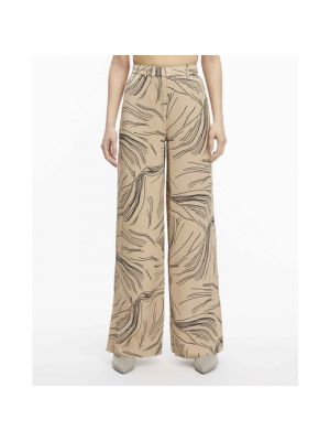 Pantalones con estampado con bolsillos Calvin Klein beige