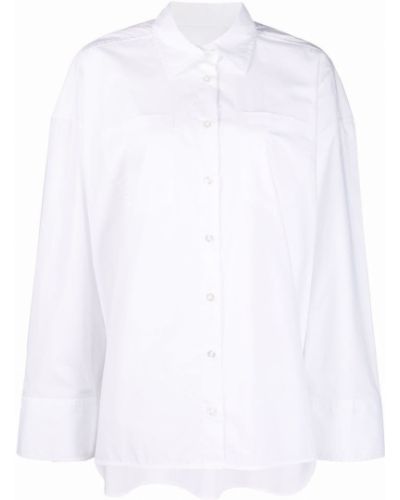 Hemd aus baumwoll Remain weiß