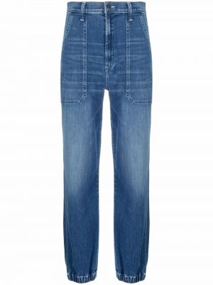 Straight jeans Mother blå