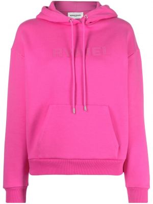 Kapučdžemperis ar apdruku Sonia Rykiel rozā