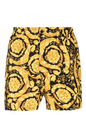 Seiden shorts mit print Versace
